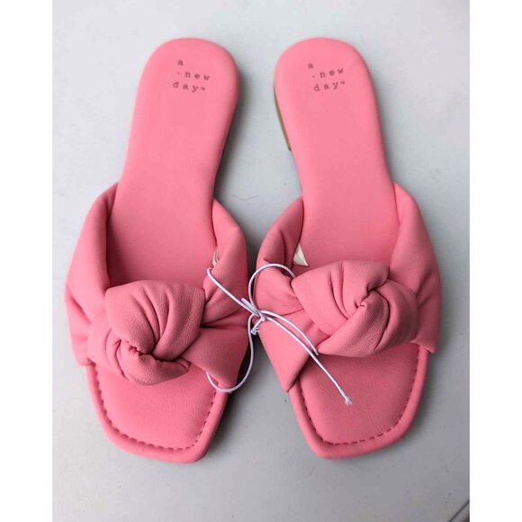 A New Day Ruth Memory Foam Slide Sandals Pink Sz 6.5 - Picture 8 of 8
